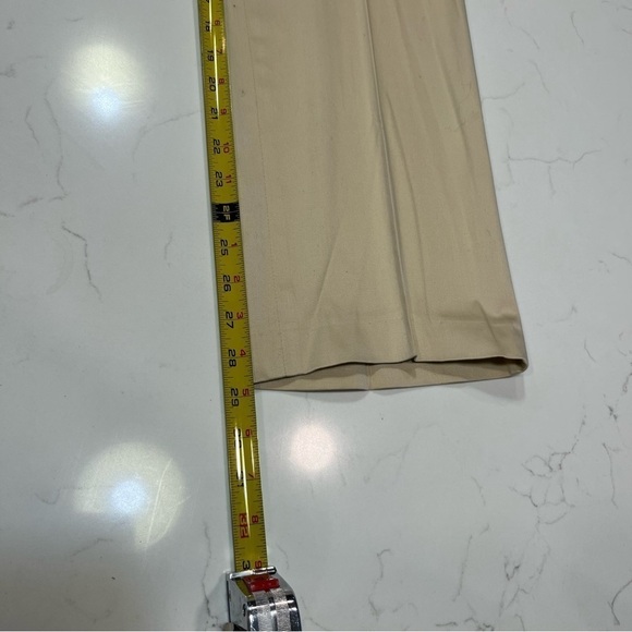 Lafayette 148 New York Tan Straight Leg Trousers 8 - Picture 10 of 10